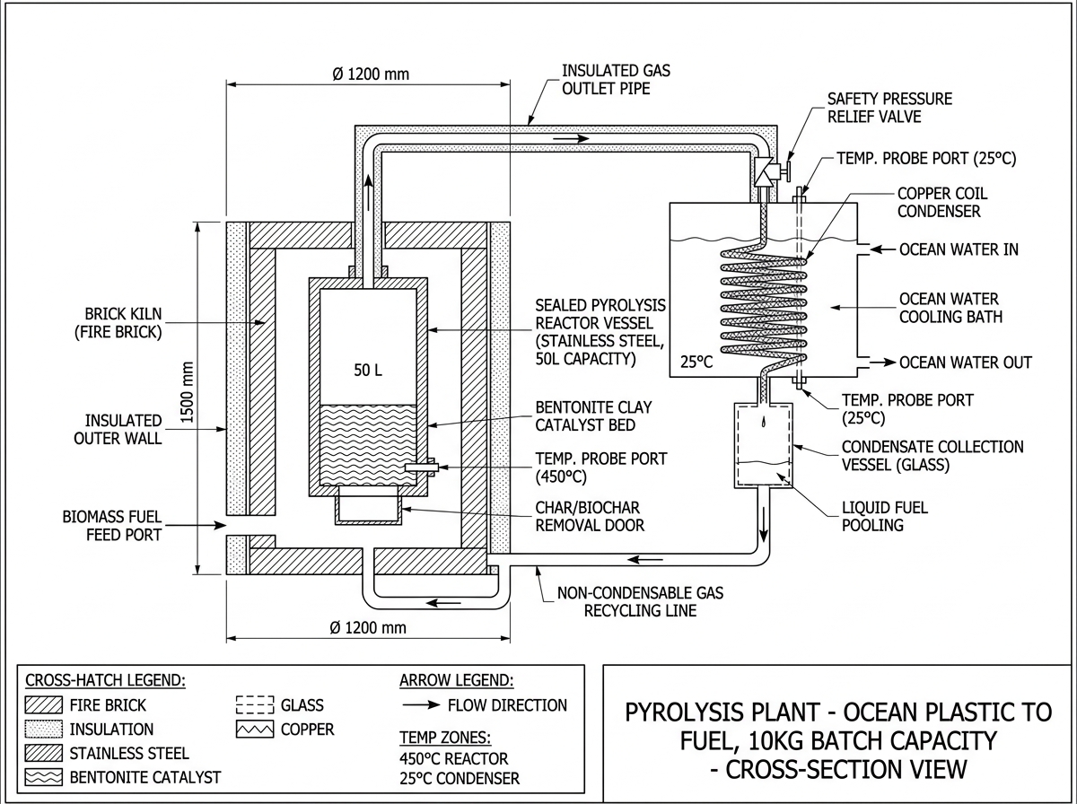 Open-Source Pyrolysis & Charcoal Briquetting — Free for the World to Build — gallery 1